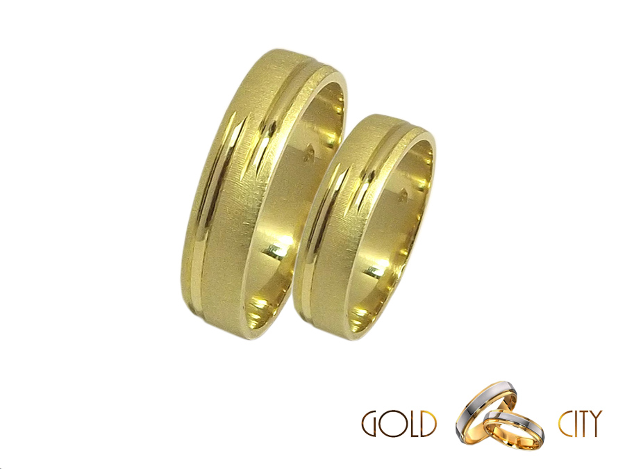 G-1195 Sárga arany karikagyűrű